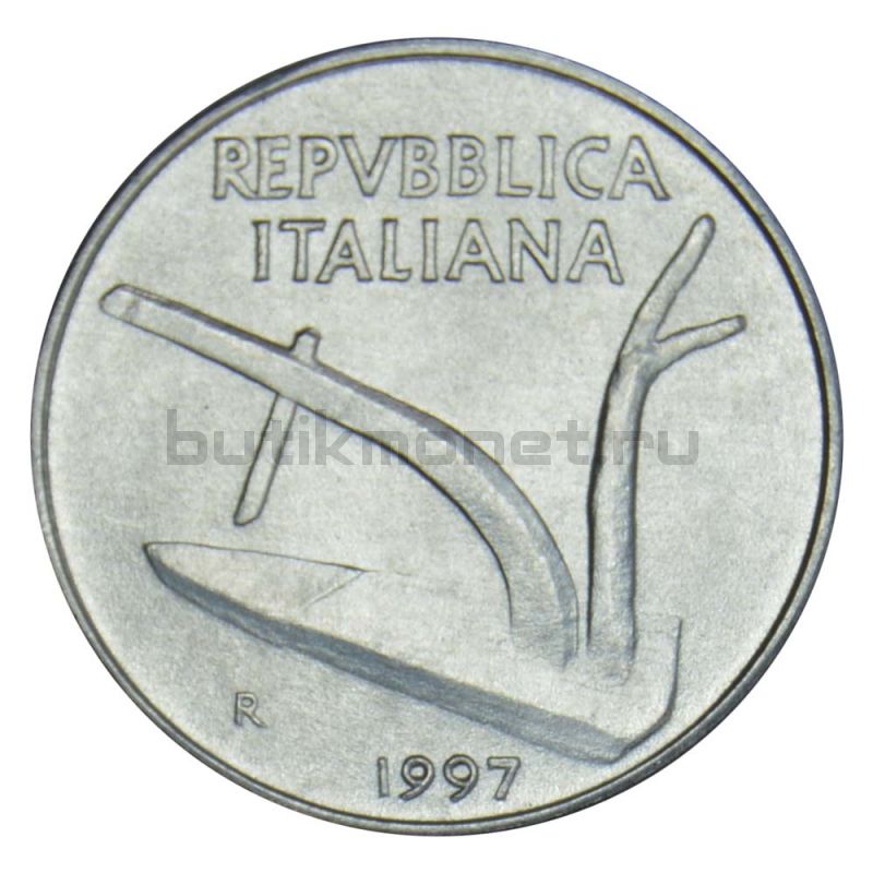 10 лир 1997 Италия Плуг