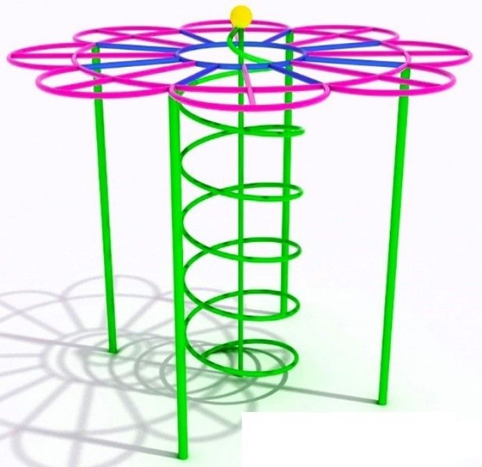 Лазалка "Цветок" со спиралью