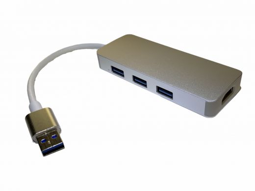 Хаб 4в1 USB3.0 to HDMI+3*USB3.0