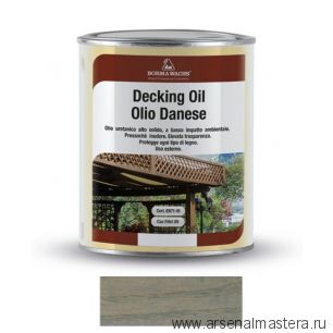 Масло датское Borma Decking Oil 1 л для террас Серый 4971-IL-1012