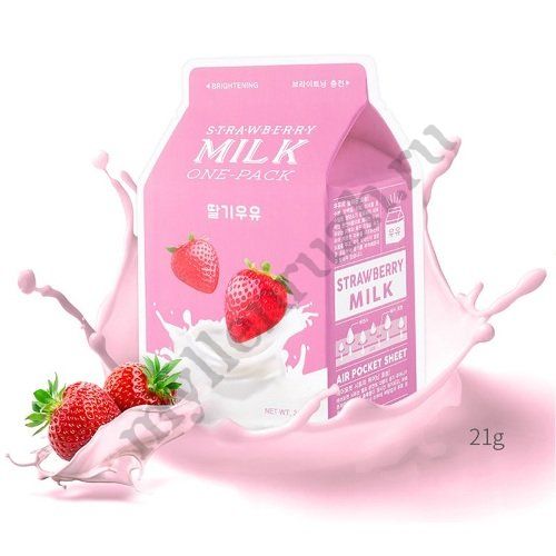 Тканевая маска A'PIEU Strawberry Milk One-Pack