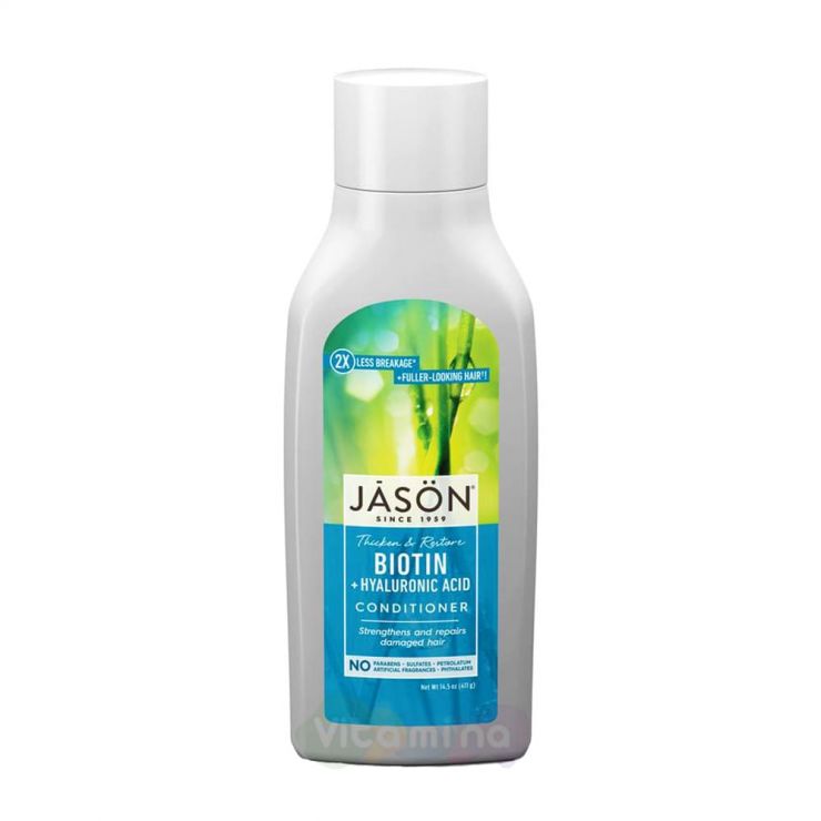 Jason Кондиционер для волос “Биотин» Restorative Biotin Conditioner Strengthens and Repairs Damaged Hair, 454 г