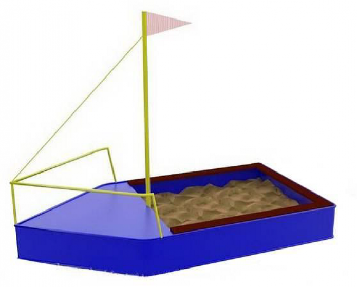 Игровой модуль песочница Кораблик с флагом
