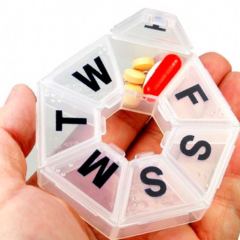 Органайзер для хранения таблеток-витаминов PILL BOX. Таблетница