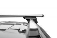 Багажник на рейлинги Lux Элегант, аэродинамические дуги 53 мм
