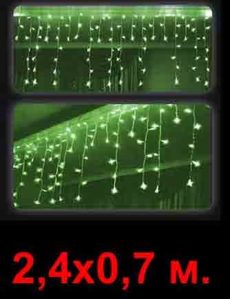 Гирлянда Нити (120 зелёных светодиодов)
