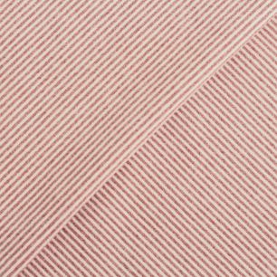 Лоскут трикотажной ткани - Фланель бежевая в полоску 50х38