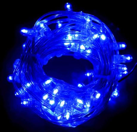 LED-гирлянда  (10м, 65 синих светодиодов с эфектом мерцания)