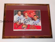 Автографы: экипажа «Аполлон-13» - Джим Ловелл, Кен Маттингли, Фред Хейз. Фото 1970 г. Редкость