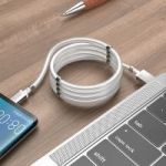 HOCO U91 Белый кабель USB 3A (TYPE-C) 1м