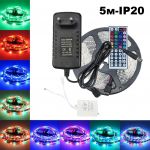 Огонек OG-LDL14 набор LED лента RGB (5м,IP20,блок,пульт)