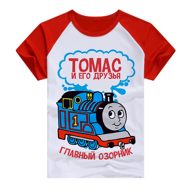 Паровозик Томас футболка для мальчика
