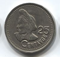 25 сентаво 1996 Гватемала