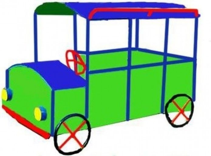 Автобус Фанера Зеленый