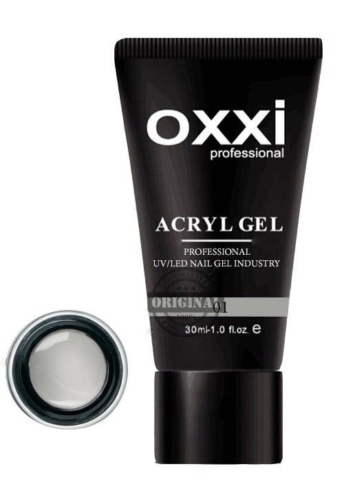 Акрилгель Acryl-Gel OXXI professional, прозрачный, №01, 30 мл