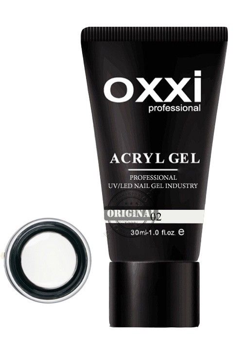 Акрилгель Acryl-Gel OXXI professional, белый, №02, 30 мл