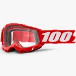 100% Accuri 2 Neon Red Clear Lens, очки