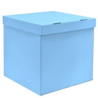 Коробка для воздушных шаров, Голубой, 60*60*60 см