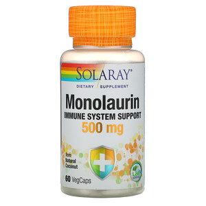 Solaray, Монолаурин, 500 мг, 60 шт