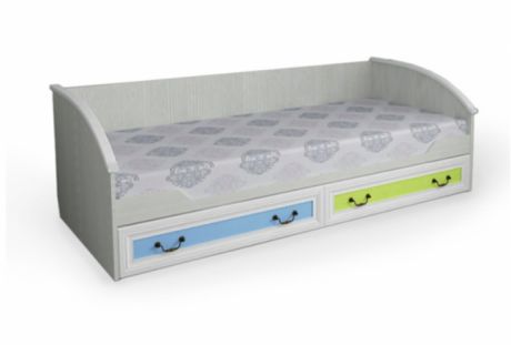 Детская кровать Классика Карамель с выдвижными ящиками для белья