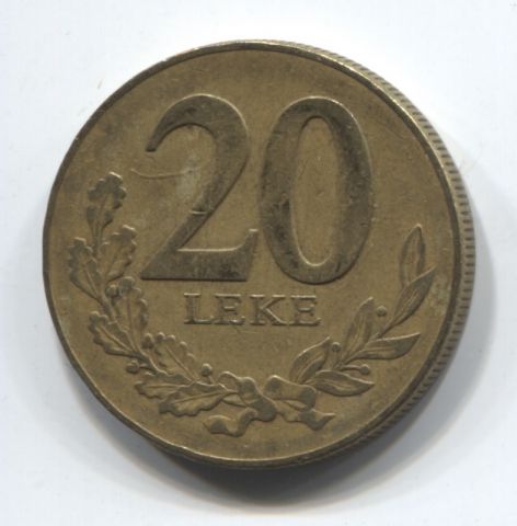 20 леков 1996 Албания