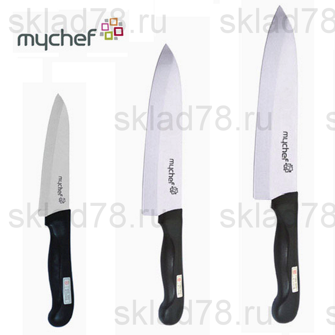 Набор из 3-х ножей DORCO Mychef Basic (пластик)