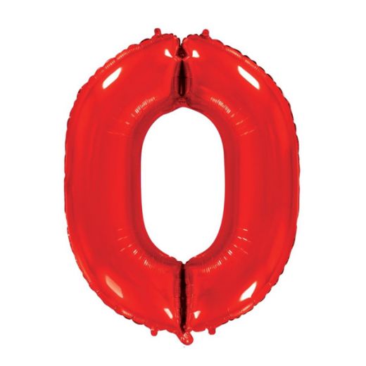 Фигурный шарик из фольги 0 красная 40"/102 см