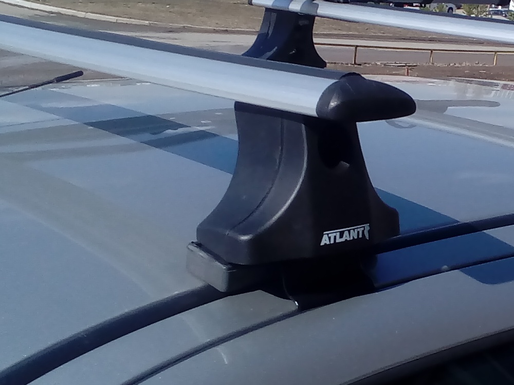 Багажник на крышу Ford Ranger, Атлант, крыловидные аэродуги