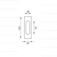 DND by Martinelli 2187 ручка для раздвижных дверей. схема