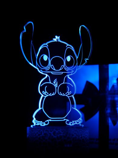 Светодиодный ночник PALMEXX 3D светильник LED RGB 7 цветов (стич)