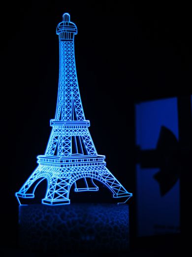 Светодиодный ночник PALMEXX 3D светильник LED RGB 7 цветов (эйфелева башня)