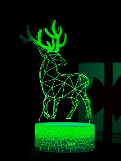 Светодиодный ночник PALMEXX 3D светильник LED RGB 7 цветов (олень)