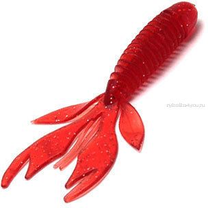 Мягкая приманка Garry Angler Wooly Hawgtail 2,75'' Рыба 70 мм / 2,2 гр / упаковка 6 шт / цвет:Красный с блестками