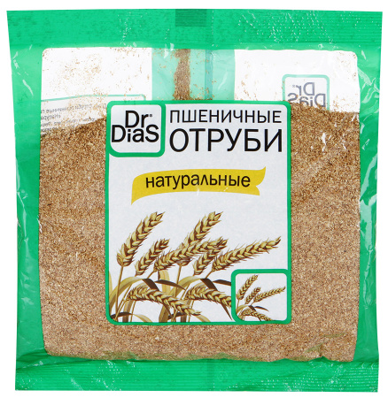 Отруби пшеничные натуральные «Dr. Dias», 200г