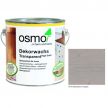 OSMO Скидка до 29% ! Цветное масло прозрачное для внутренних работ Osmo Dekorwachs Transparent Tone 3119 шелковисто-серое 2,5 л