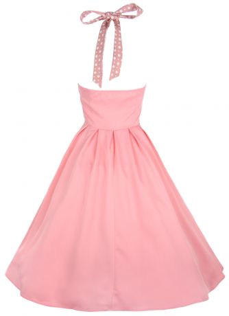 Розовое летнее платье в стиле ретро "Кэрол"