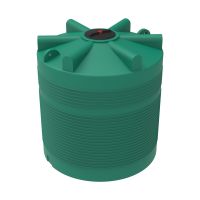 Емкость пластиковая ЭВЛ 5000 литров зеленая вертикальная