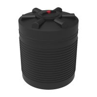Емкость пластиковая ЭВЛ 7500 литров черная вертикальная