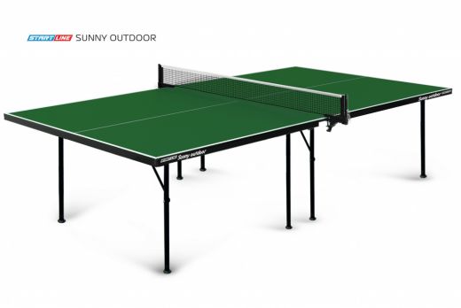 Теннисный стол Sunny Outdoor green - очень компактная модель всепогодного теннисного стола