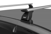 Багажник на крышу Mitsubishi Outlander 3 (без рейлингов), Lux, крыловидные дуги 82 мм