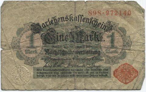 1 марка 1914 Германия