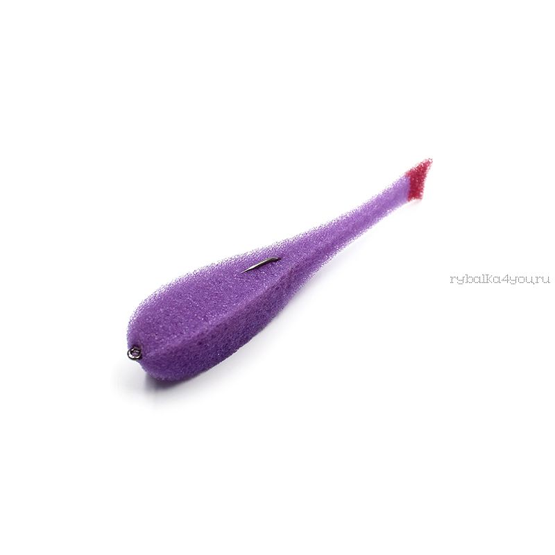 Поролоновая рыбка OnlySpin Bait 65 мм / упаковка 5 шт / цвет:  13 фиолет