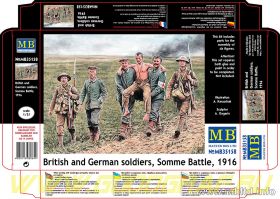 Фигуры Британские и немецкие солдаты, Битва на Сомме, 1916