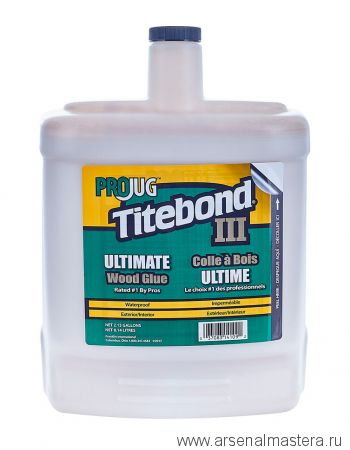 Клей повышенной влагостойкости Titebond III Ultimate Wood Glue 14109 кремовый 8,14 л