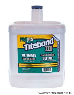 Клей повышенной влагостойкости Titebond III Ultimate Wood Glue 14109 кремовый 8,14 л