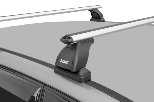 Багажник на крышу Mitsubishi ASX, без рейлингов, со штатными местами (резьбовое отверстие), Lux, аэродинамические дуги 53 мм