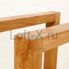 Опора стола "Дизайн О" из дубового бруса