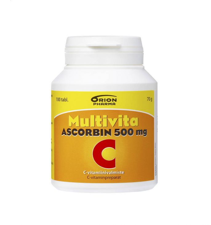 MULTIVITA Ascorbin vitamin C 500 mg 100 таблеток