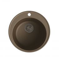 Врезная кухонная мойка LEX Lugano 480 Chocolate 48х48см полимер RULE000003