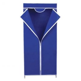 Шкаф тканевый каркасный Quality Wardrobe, цвет синий | Организация хранения